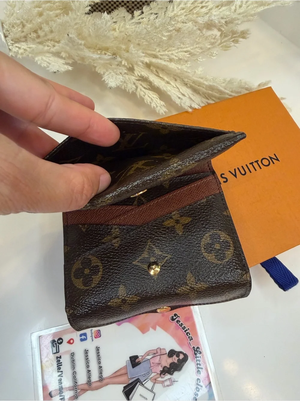 🎀LOUIS VUITTON Monogram Compact Origami Wallet - Picture 10 of 10